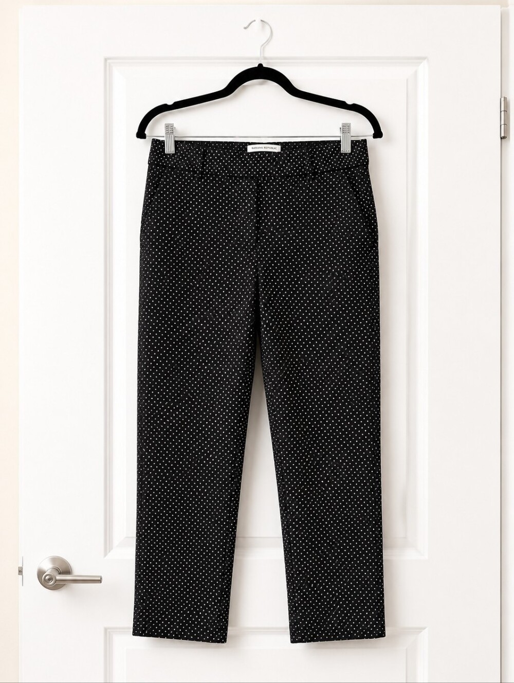 Jules & Leopold Poetcore Black Capri Pants With White Polka Dots Size Medium